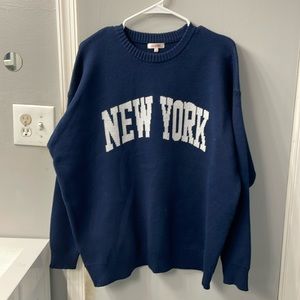 Stella Tweed NEW YORK Sweater NWOT